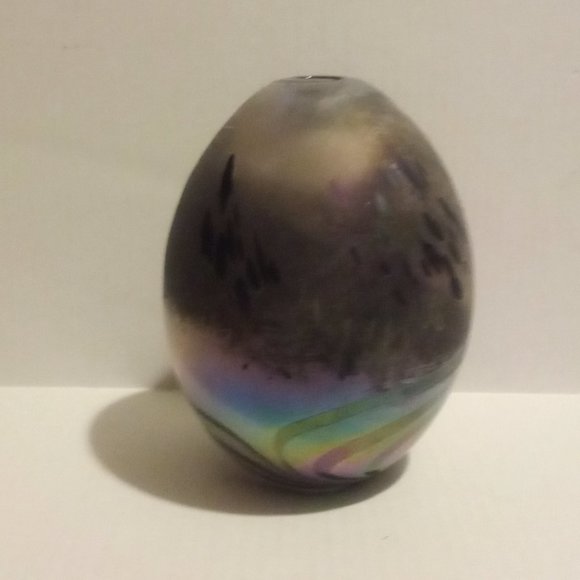 Vintage L.C. Tiffany Favrile Pulled Feather Iridescent Art Glass Vase Signed - Picture 3 of 15
